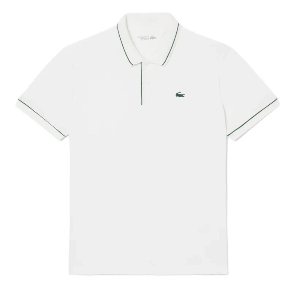 Теннисное поло Lacoste Heat Regulating Mini Piqu_ Golf - white