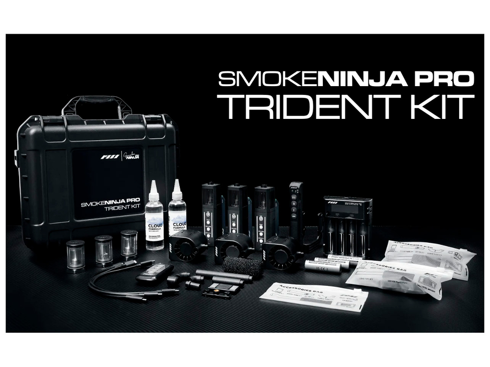 Генераторы дыма PMI SmokeNINJA Pro Trident Kit, 3 шт. + акссесуары