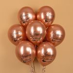 Шар (12''/30 см) Лучшему Учителю, Розовое Золото, хром, 2 ст, 25 шт.