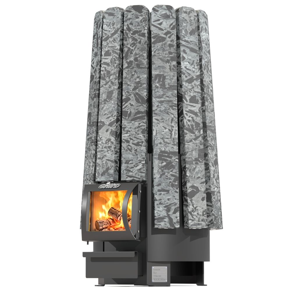 Дровяная банная печь Grill'D Cometa Vega 240 Short Stone (Серпентинит)