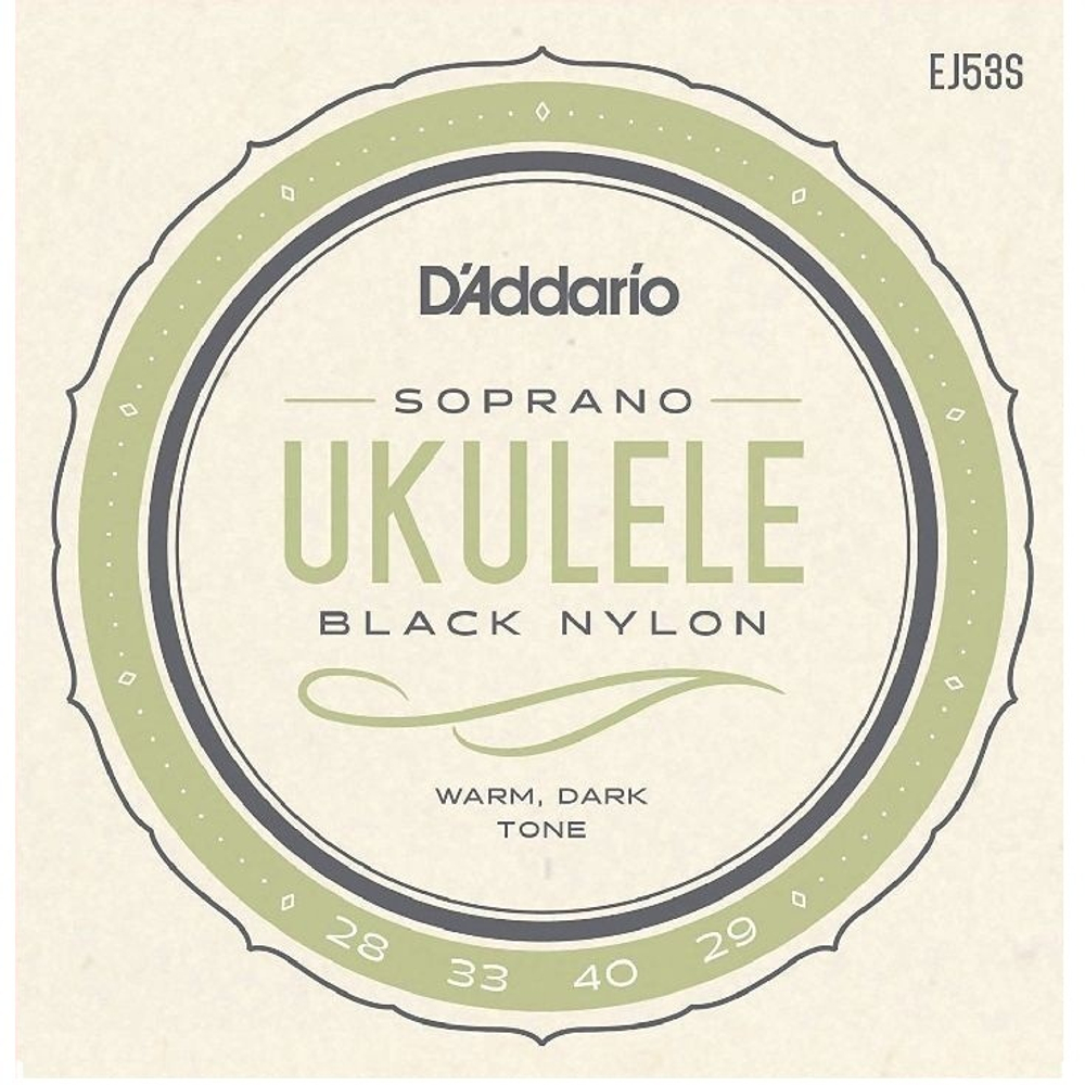Струны для укулеле D'addario EJ53s (чёрные)