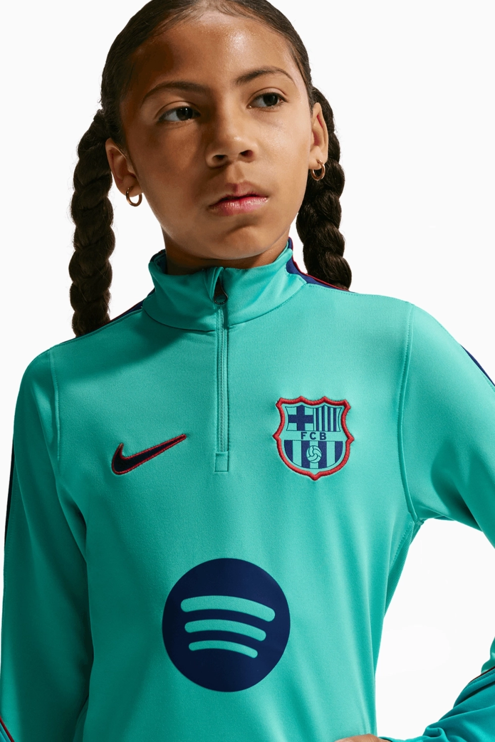 Кофта Nike FC Barcelona 26/27 Strike Junior - бирюзовый