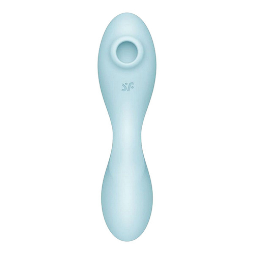 Голубой вакуум-волновой вибростимулятор 19см Satisfyer Curvy Trinity 5+