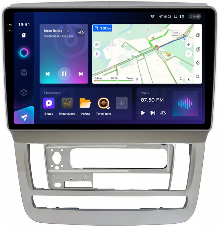 Магнитола для Toyota Alphard H10 2002-2005 - Teyes CC3-2K QLed Android 10, Быстрая, SIM-слот, CarPlay
