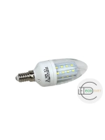 Светодиодная LED лампа С35 Е14 36LED 5W 3шт тёпл