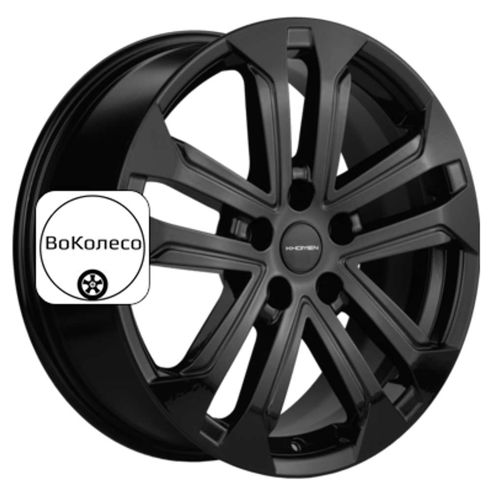 7x18/5x114,3 ET53 D54,1 KHW1803 (Geely Coolray) Black Khomen Wheels