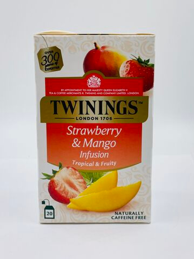 Чай травяной Twinings Infuso со вкусом клубники и манго 20 пакетиков, 40 г