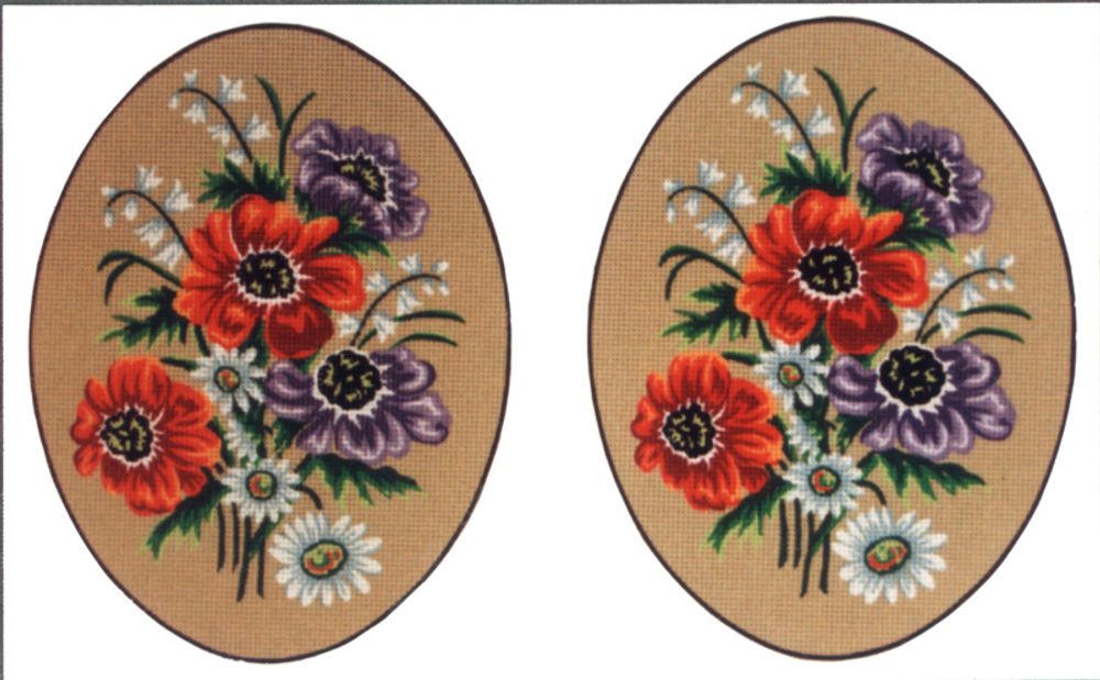 Рисунок для вышивания Soulos (канва жесткая), Букет, 2 картинки, 40х60 см Рисунок для вышивания Soulos (канва жесткая), Букет, 2 картинки, 40х60 см