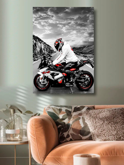 Картина "Ямаха s1000rr", на стену для интерьера 50х70см 1шт.