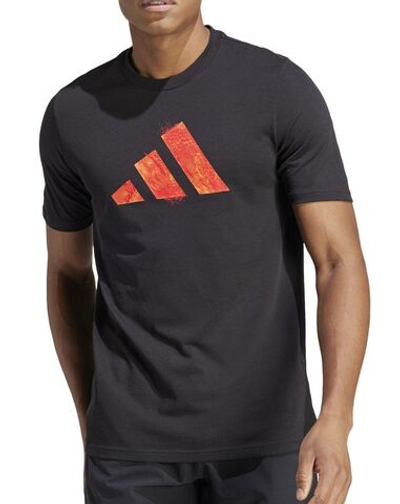 Футболка мужская теннисная Adidas Graphic Training T-Shirt - black
