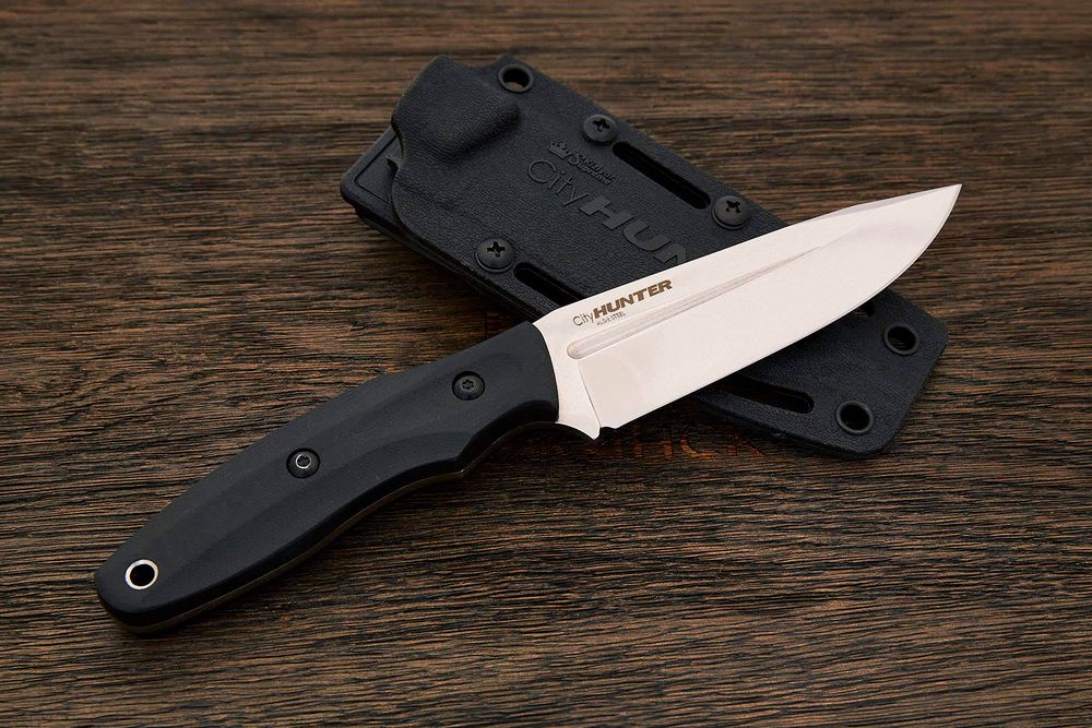 Нож туристический (разделочный) Kizlyar Supreme Cityhunter, клинок 105мм, AUS-8, G10