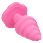 Розовая анальная пробка в виде мороженого Yum Bum Ice Cream Cone Butt Plug - 9,5 см. (Цвет: розовый)