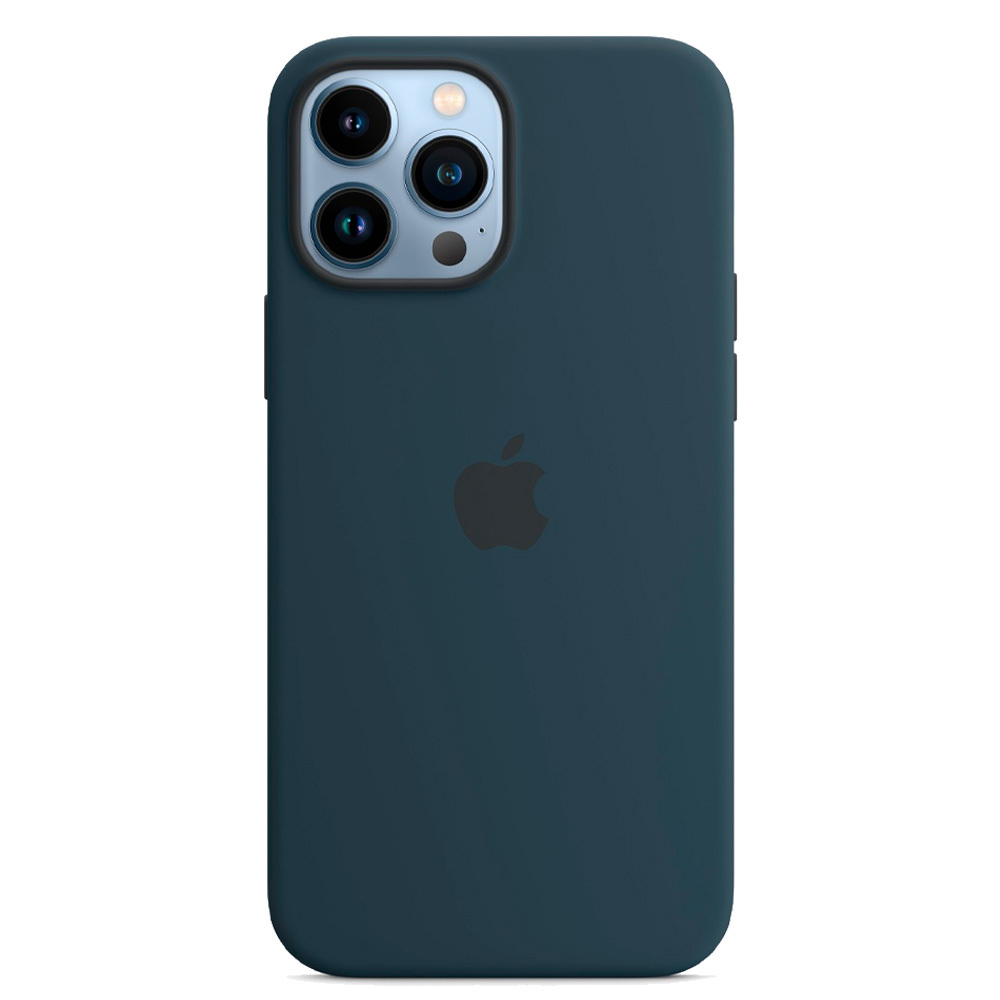 Силиконовый чехол с поддержкой MagSafe Apple Silicone Case для iPhone 13 Pro, Abyss Blue (Синий омут)