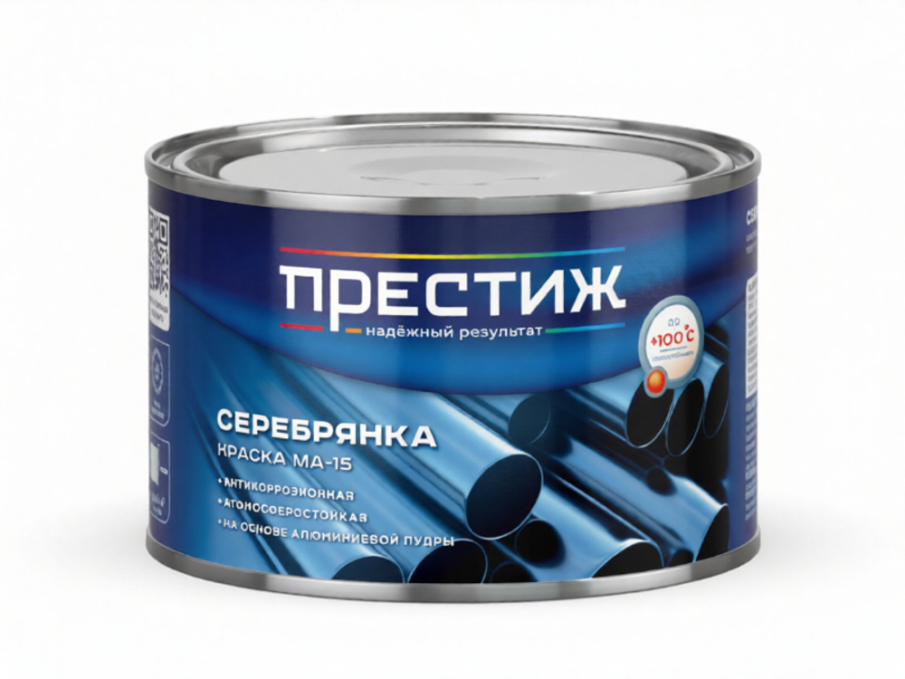 0,8 кг (ПРЕСТИЖ) Краска СЕРЕБРЯНКА МА-15