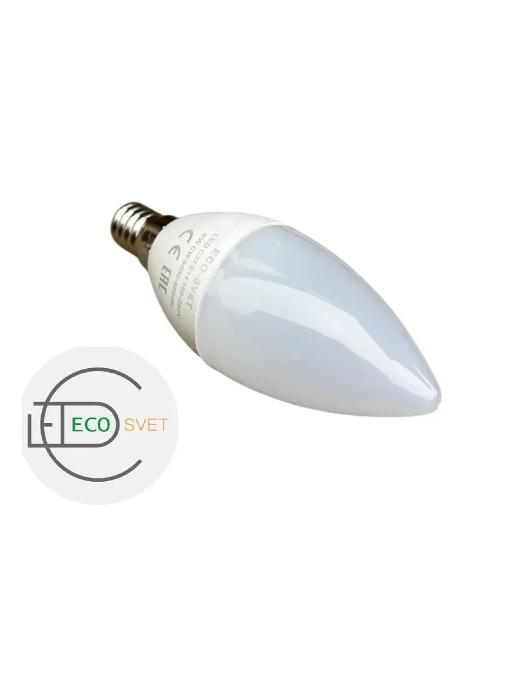 Светодиодная Led Лампа С37 Е14 6W холд 10шт