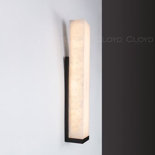 Бра Cloyd ISOKRAT-C W1 / выс. 50 см - алебастр - черный (арт.20806)