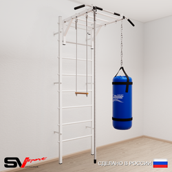 Шведская стенка Sv Sport 5351 (Турник рукоход/Канат/Трапеция/Цепь/Мешок 15кг)