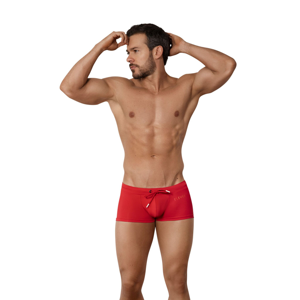 Красные мужские плавки-боксеры Malibu Swimsuit Trunks (Размер: M) (Цвет: красный)