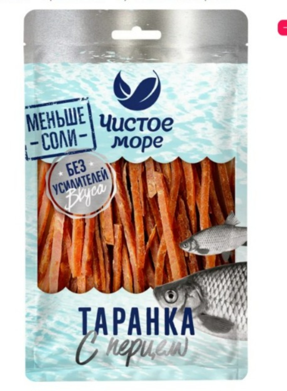 Таранка соломка с перцем суш-вялен "Чистое море" ЭКО 40г (25шт)