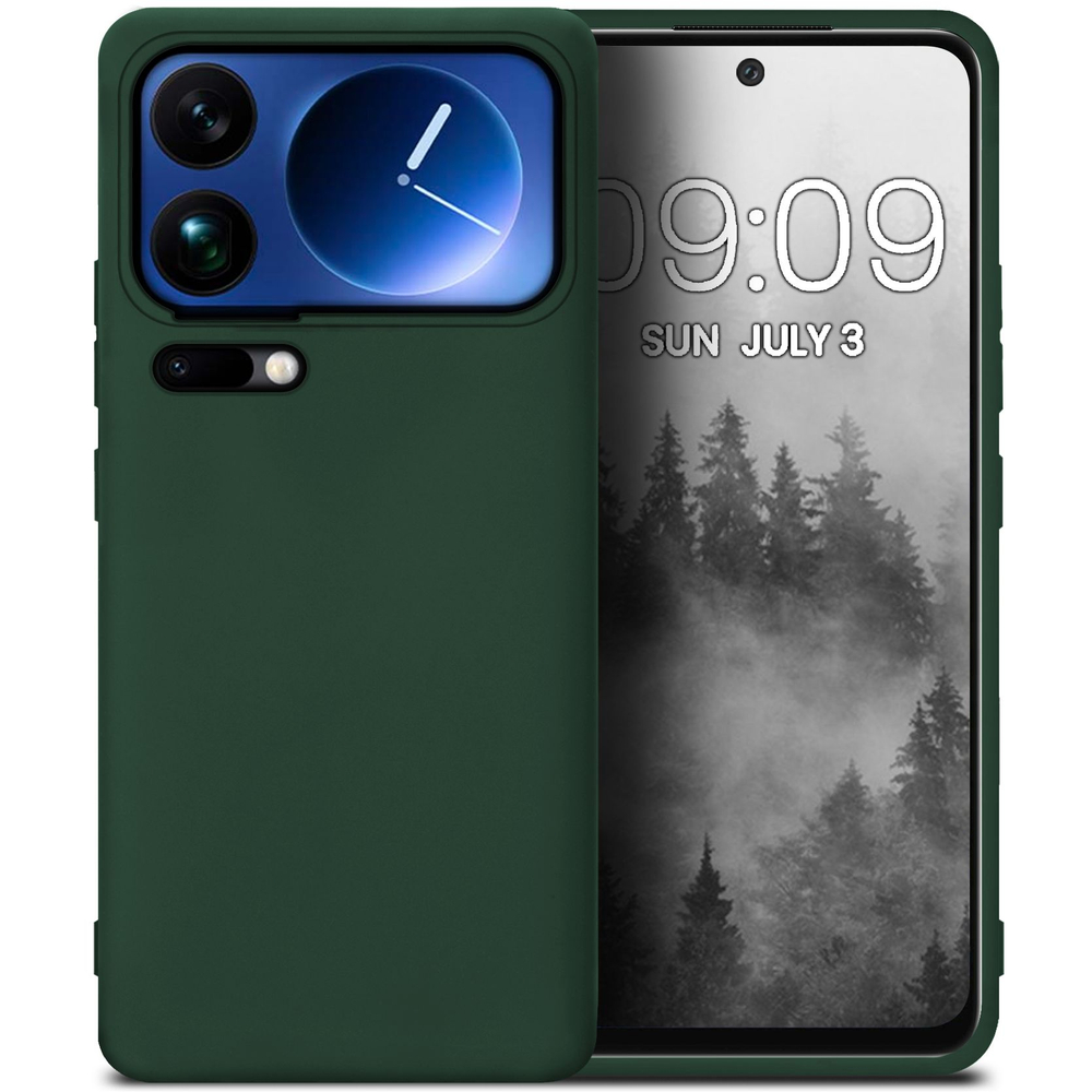 Мягкий Soft Touch чехол из силикона для XIAOMI 17 PRO MAX с бархатной подкладкой