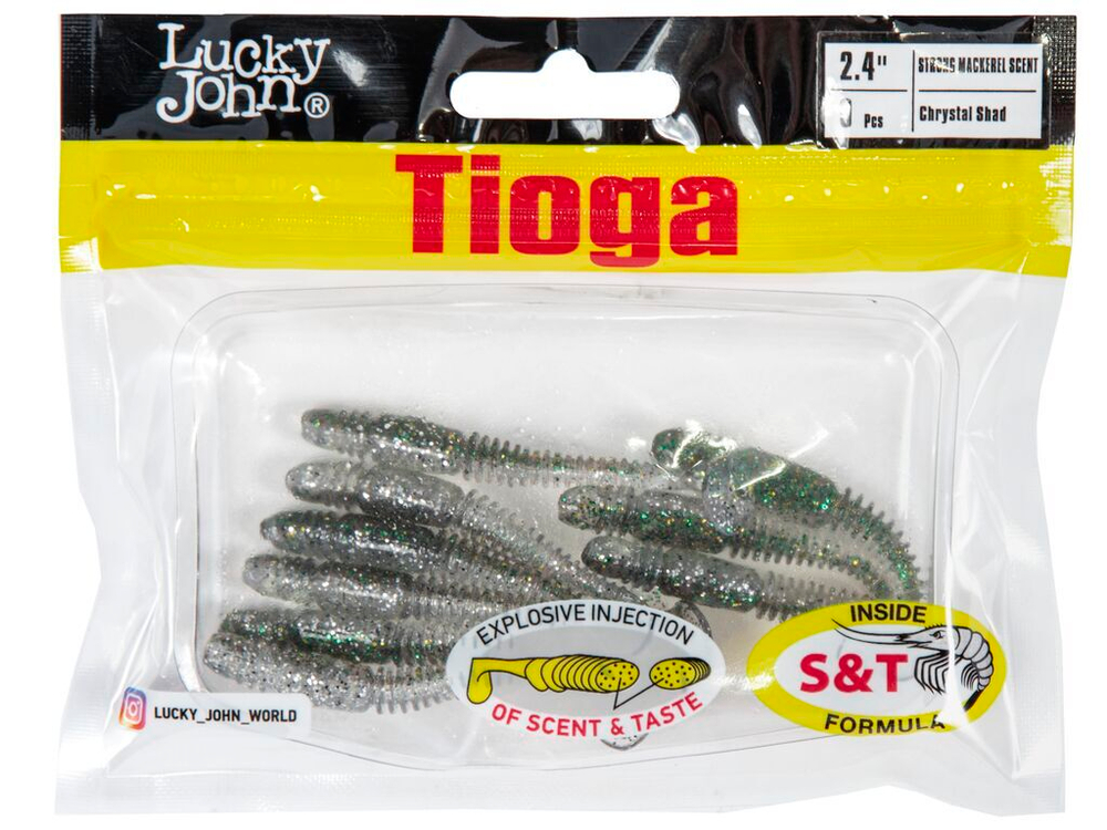 Виброхвосты съедоб. искусст. LJ Pro Series TIOGA 2.4in (06.20)/Z11 9шт.