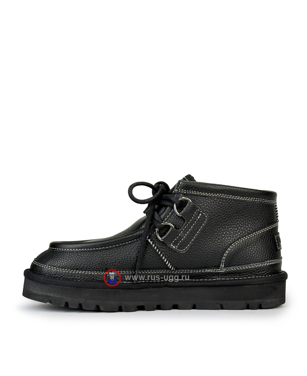 UGG MEN'S HAUDEN MOC CHUKKA Leather Black