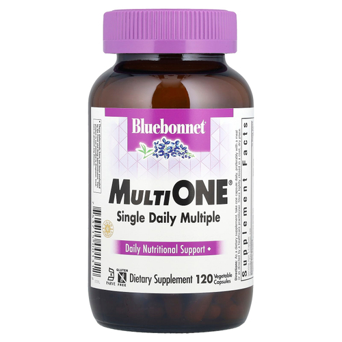 Bluebonnet Nutrition, MultiONE®, для приема одной дозы на день, 120 растительных капсул