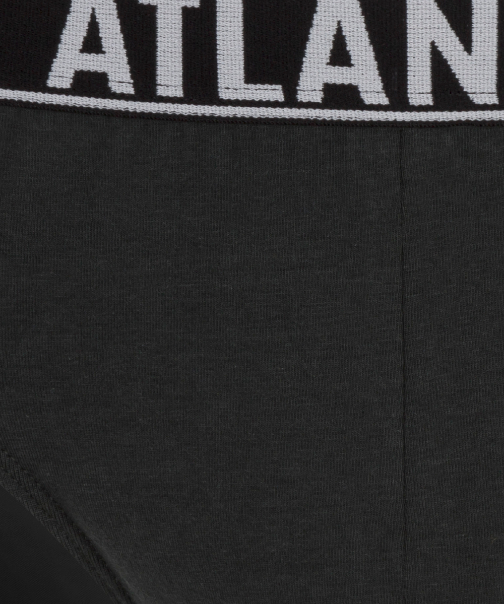 Мужские трусы слипы спорт Atlantic, набор 3 шт., хлопок, темный хаки + графит, 3MP-151