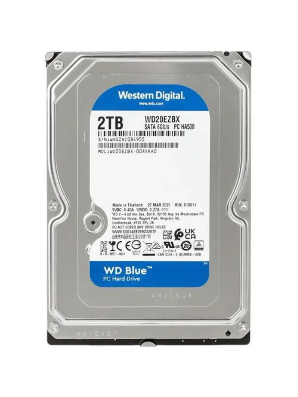 3.5" 2 ТБ Жетский диск Blue WD20EZBX