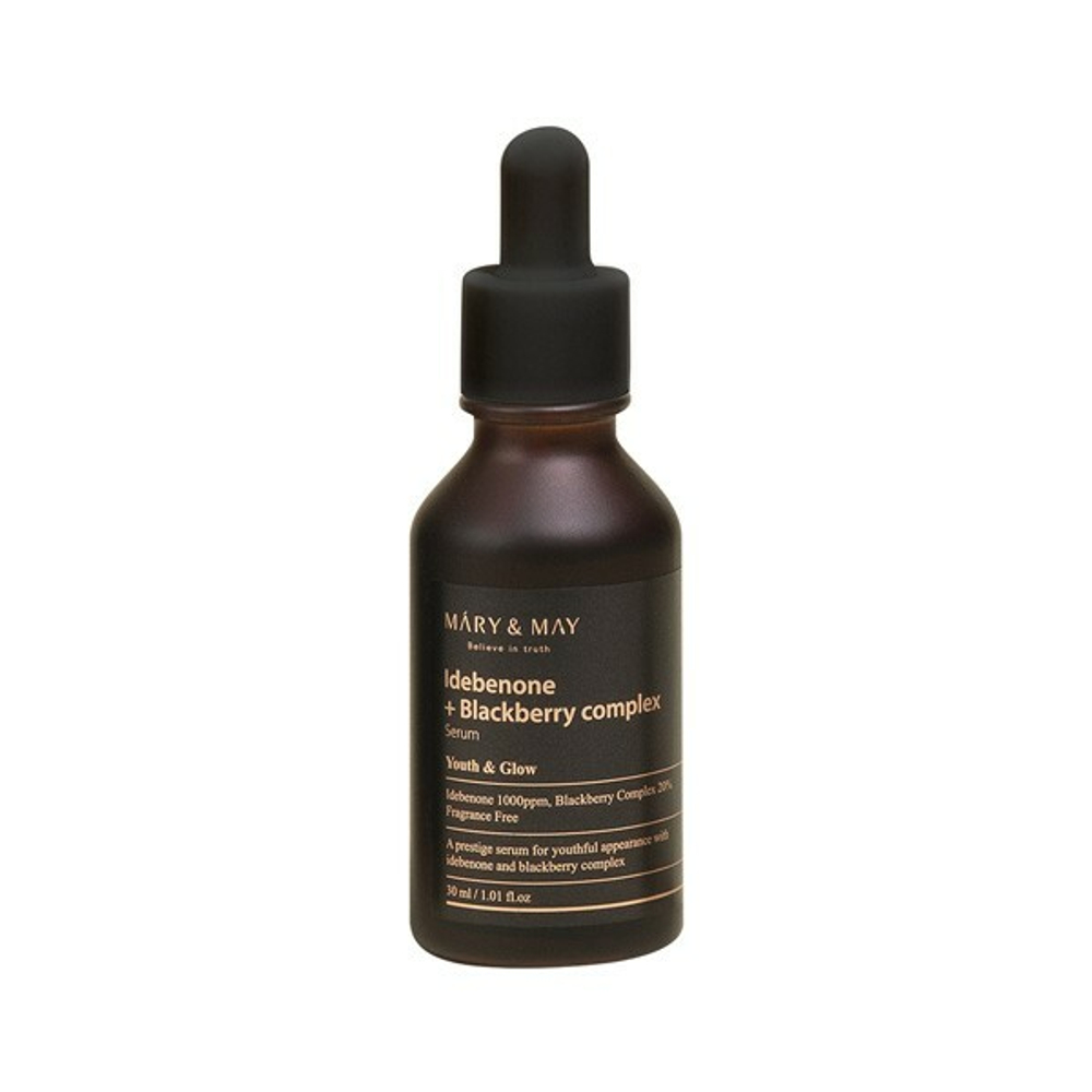 Антиоксидантная сыворотка с комплексом ягод Mary&May Idebenone + Blackberry Complex Serum