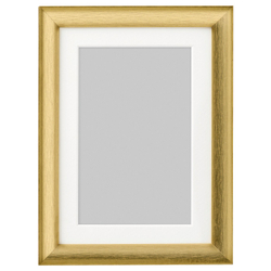 IKEA SILVERHÖJDEN  (ИКЕА СИЛВЕРХЁЙДЕН)  -  Рамка - золотистый 13х18 см