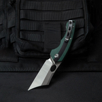 Нож туристический Bestech Skirmish сталь D2, рукоять G10 черно-зеленая