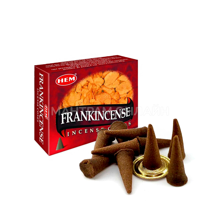 HEM Frankincense Благовоние-конус Ладан, 10 шт
