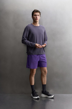 ZARA СПОРТИВНЫЕ ШОРТЫ 9", ЛИЛОВЫЙ