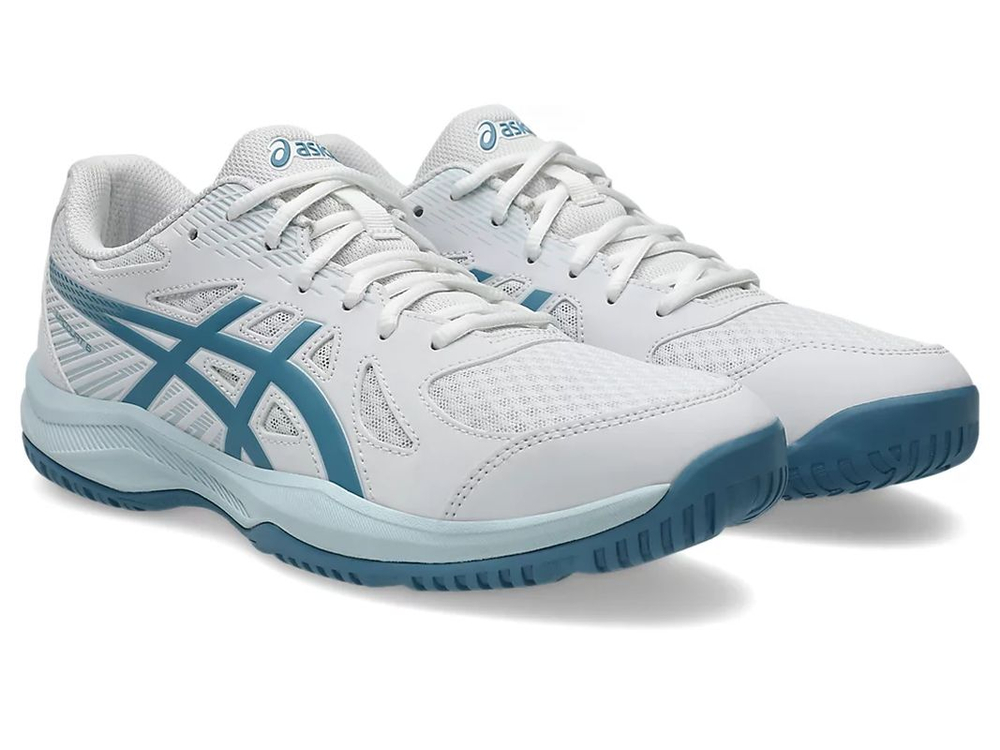 Мужские ботинки для бадминтона/сквоша Asics Upcourt 6 - white/saba blue