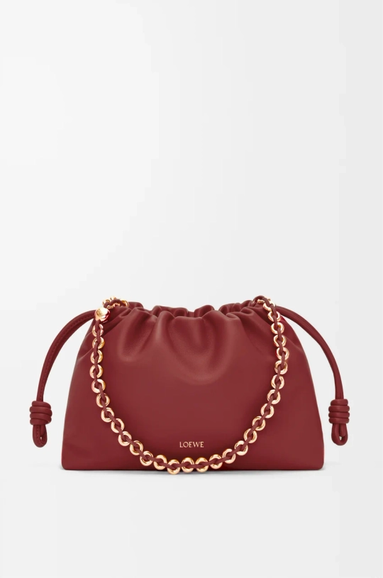 Loewe Сумка Flamenco среднего размера из мягкой кожи ягненка наппа, красный