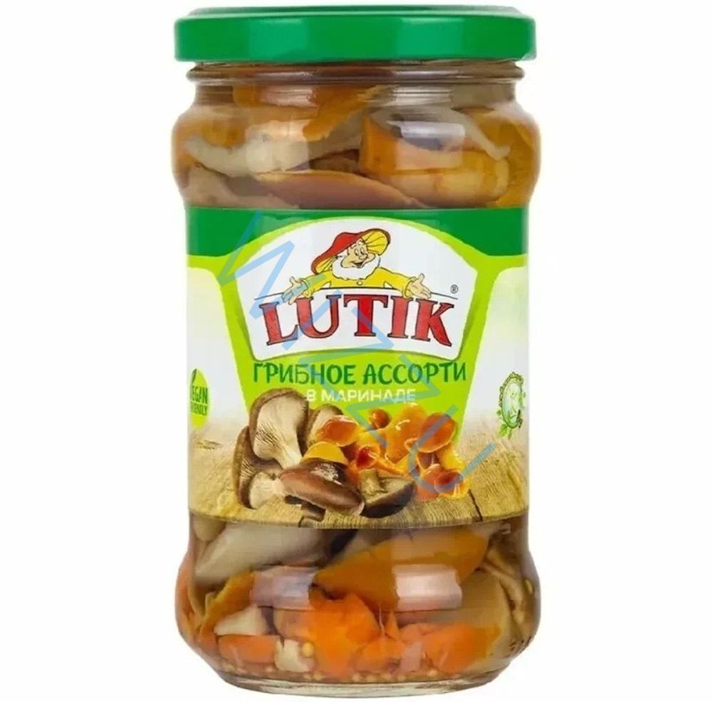 Грибное ассорти в маринаде ст/б 314мл*12шт Lutik