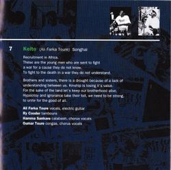 Ali Farka Toure & Ry Cooder: Talking Timbuktu (CD)