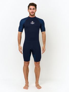 Короткий гидрокостюм Sargan Sport 1011/BL 2 мм синий микс
