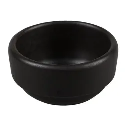Соусник 50 мл d 6,7 см h3,4 см круглый фарфор Smooth Black Raw Stellar P.L. Proff Cuisine [10]