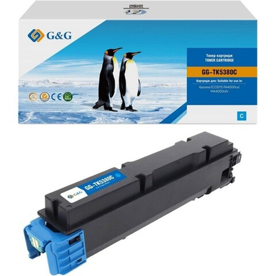 Тонер-картридж G&G, аналог Kyocera TK-5380C для ECOSYS PA4000/MA4000 голубой (10k)