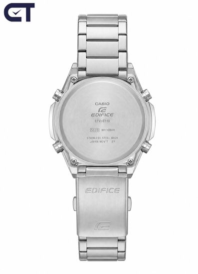 CASIO EFV-C110D-2AVDF EDIFICE мужские наручные часы — аналогово-цифровая модель с синим циферблатом и 10-летней батареей