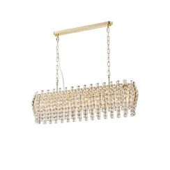 Люстра подвесная NewRgy NW028-L1000*W240*H270 H GOLD, 10×40 Вт, золотая