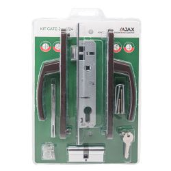 Корпус врезного замка с ручкой AJAX KIT GATE-2085/24 BR коричневый /63983/
