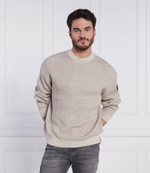 свитер badge plated CALVIN KLEIN JEANS - бежевый(J30J321685)