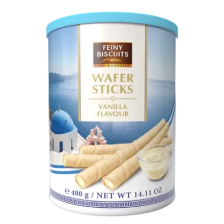 Вафельные трубочки с начинкой с ванильным вкусом ТМ Feiny Biscuits, 400 г