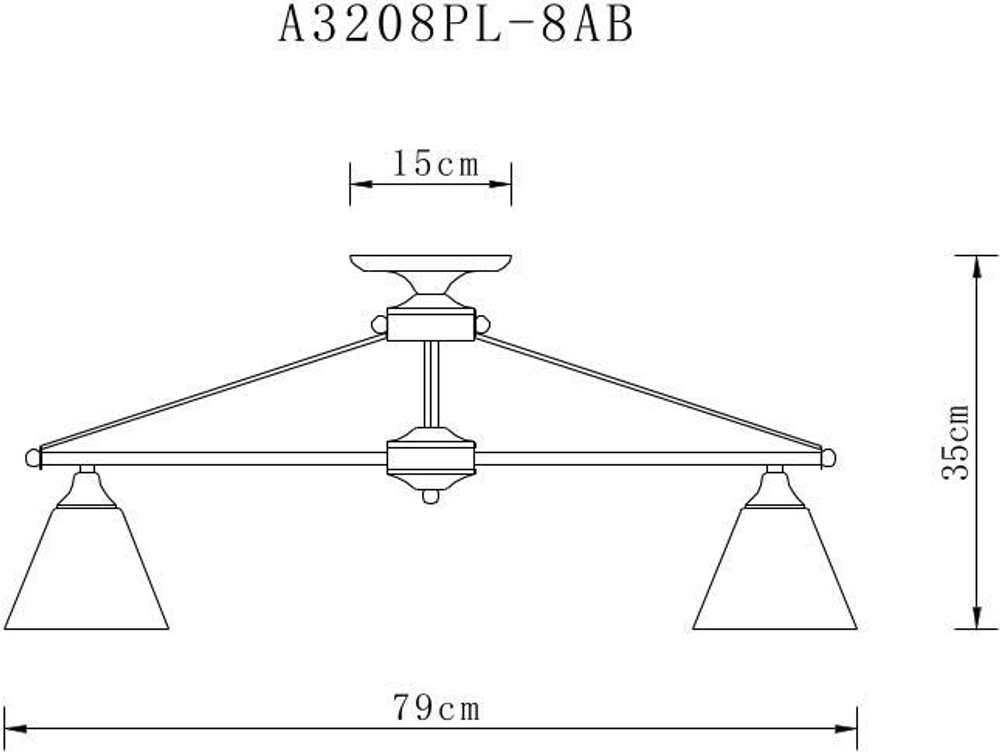 Люстра потолочная Arte Lamp Copter A3208PL-8AB