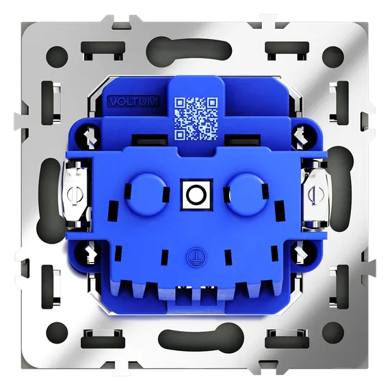Розетка с заземлением Voltum S70 Титан VLS040106
