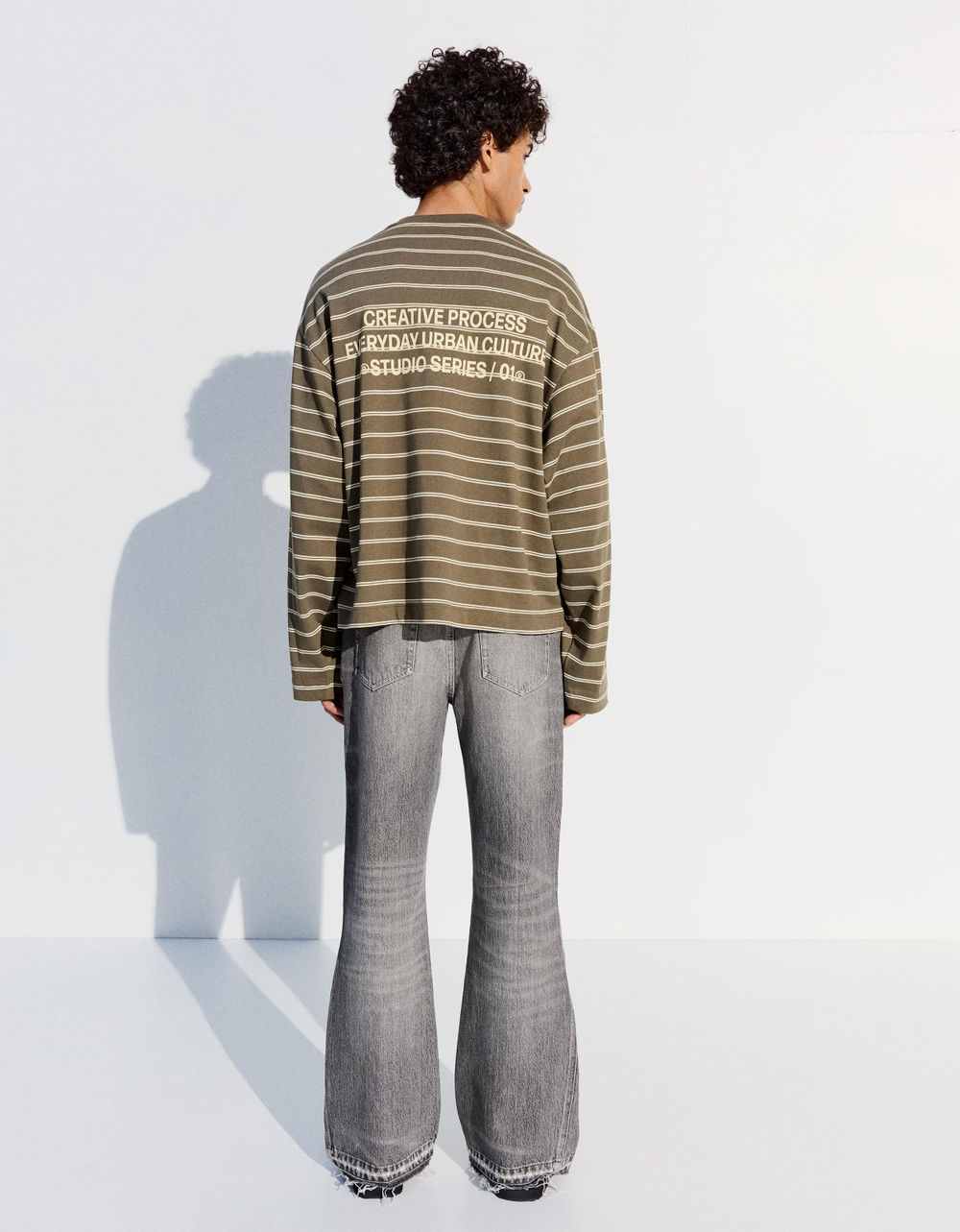 Мужские джинсы straight flare - BERSHKA