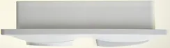 Блок розетка + выключатель двухклавишный с подсветкой Systeme Electric Glossa Белый GSL000173